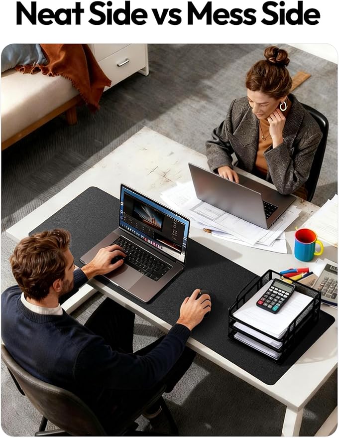YSAGi Leather Desk Protector, Non-Slip Large Mouse Pad, Waterproof PU Laptop - Image 6