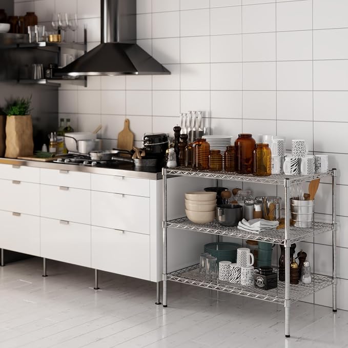 Regal Altair 24" Deep x 36" Wide x 34" Height Wire Shelving Kit | 3-Tier | NSF - Image 6