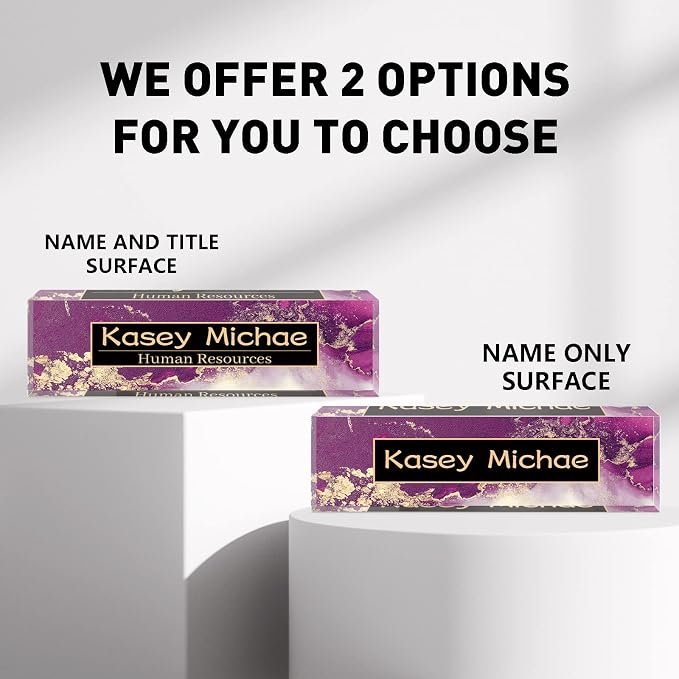 SalaGraphics Desk Name Plate Personalized, Custom - Image 2