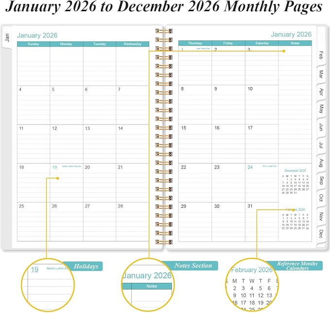 2026 Planner - Planner 2026 from January 2026 to December 2026, Weekly & - Image 4