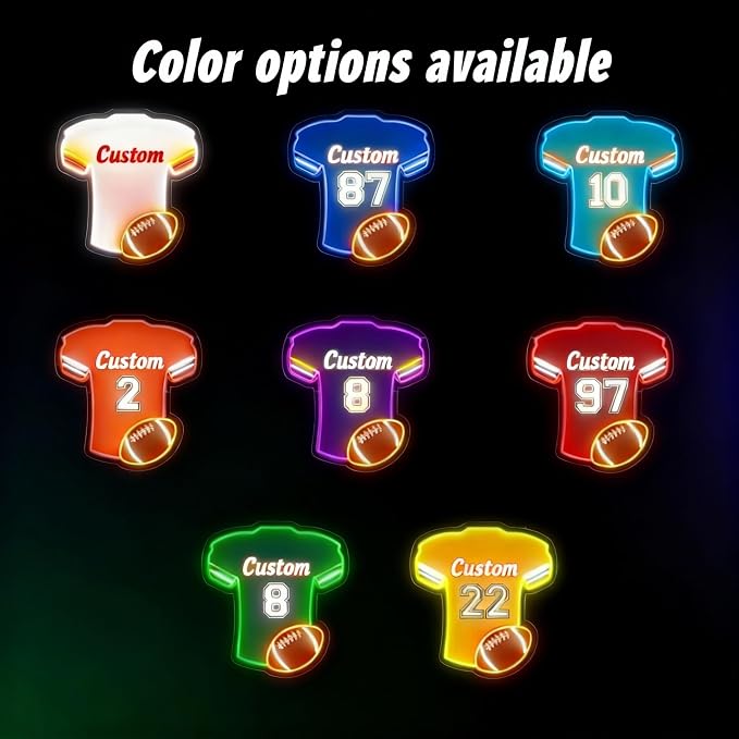 Custom Football Jersey Neon Signs - Image 8