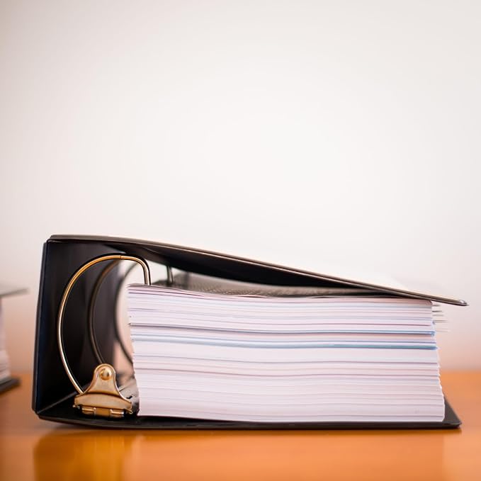3 Ring Binder, 2.5" D-Ring, Holds 8.5" x 11" Pages, Heavy Duty Clear View Cover - Image 3