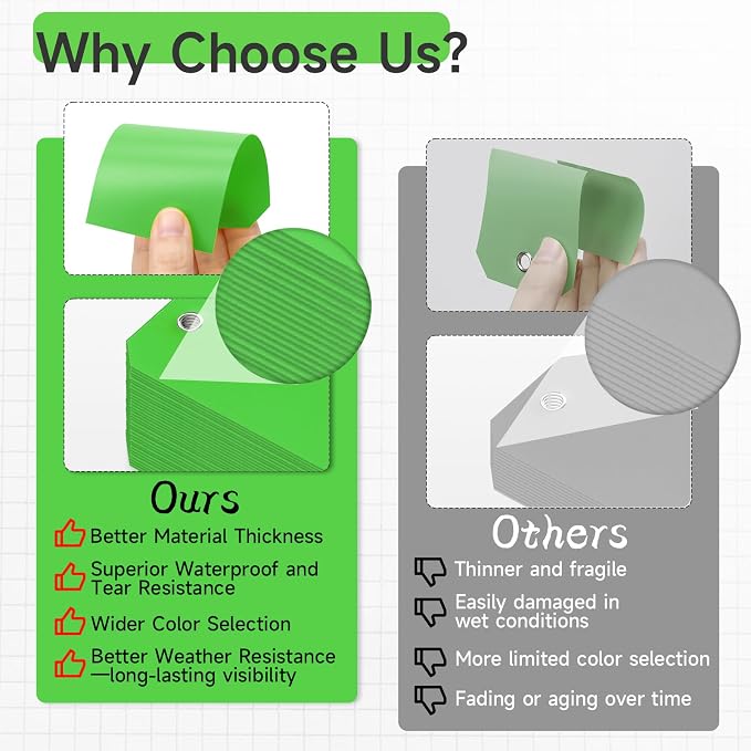 500 Pieces Plastic Shipping Tags - Image 4