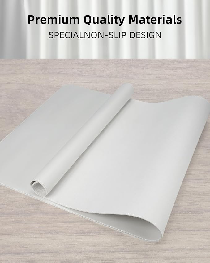 Non-Slip Desk Pad, Mouse Pad, Waterproof PVC Leather Desk Table Protector - Image 2
