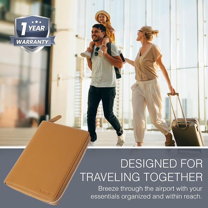 Full Grain Leather Family Passport Holder - Image 3
