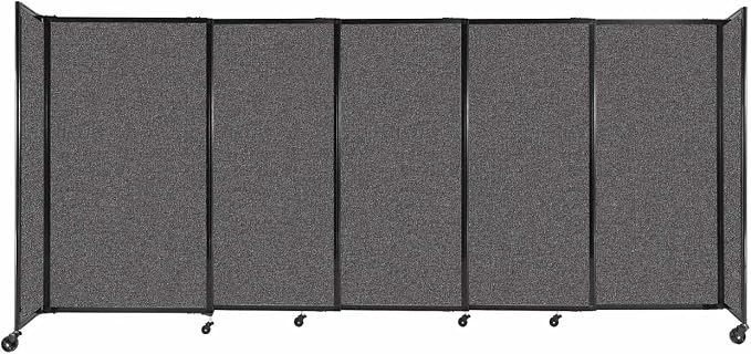Versare Straightwall Sliding Portable Wall Partition | Freestanding Office by VERSARE