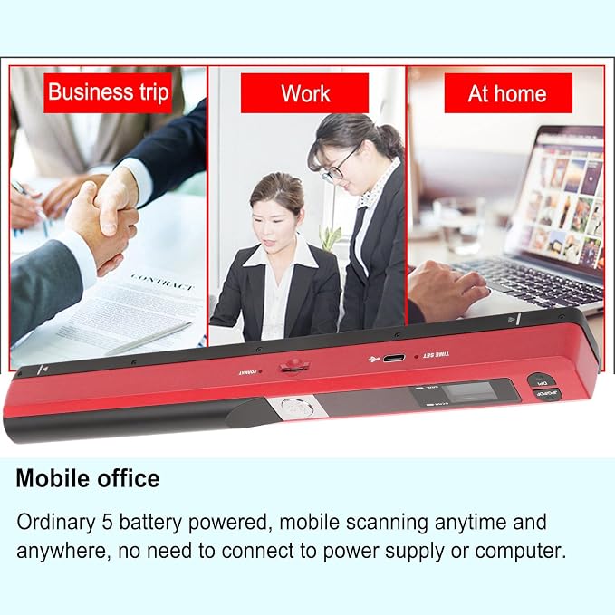 Ymiko A4 Document Scanner Portable High Resolution 900 DPI Multifunctional - Image 8