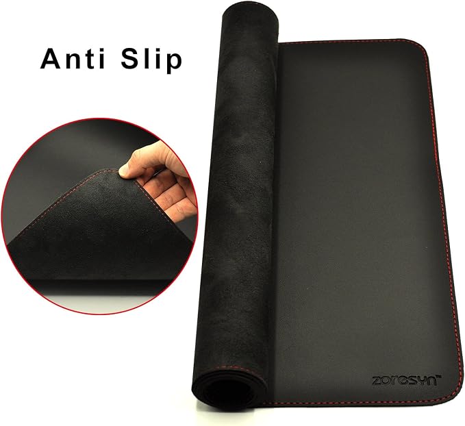 ZORESYN 59.1"x27.6" Leather Desk Pad Protector, Large Mouse Pad, Executive - Image 4