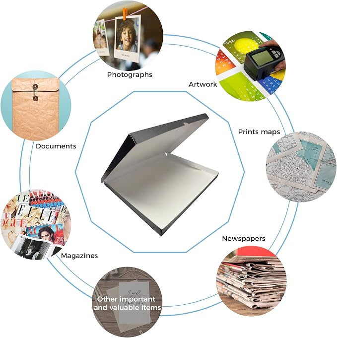 Lineco Folio Storage Box, Clamshell Design - Image 6