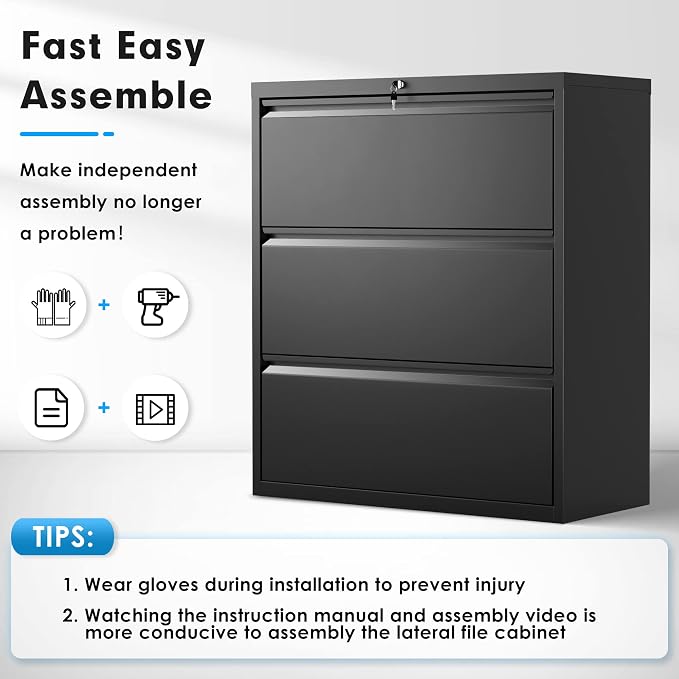 Pataku Metal Lateral File Cabinet - Image 9