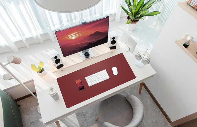 Desk Mat 31.5" x 17" Leather Desk Pad Protector - Image 6