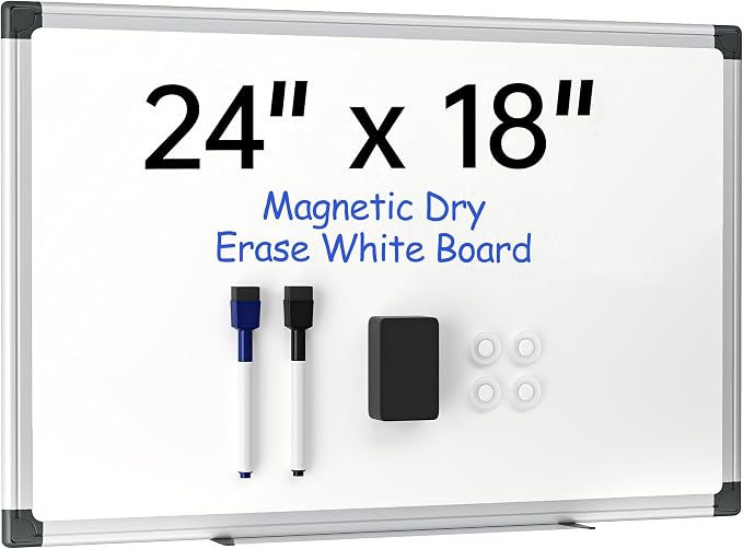 VUSIGN 24" x 18" Magnetic Whiteboard by VUSIGN
