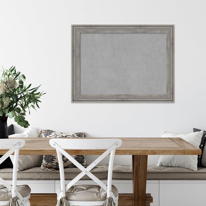 Amanti Art Grey Framed Magnetic Board 25x33 Medium Vision Board - Image 5