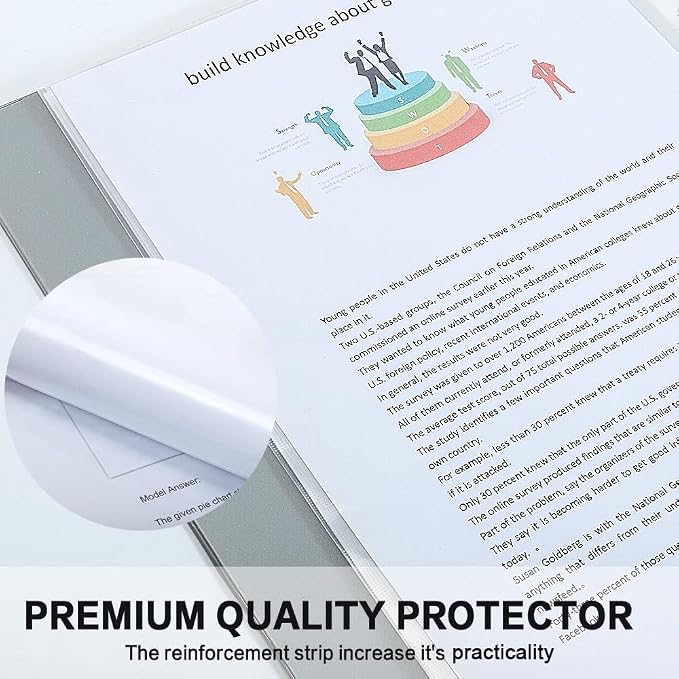 Sheet Protectors, HERKKA 400Pack Heavy Duty Page Protectors Holds 8.5 x 11 inch - Image 6