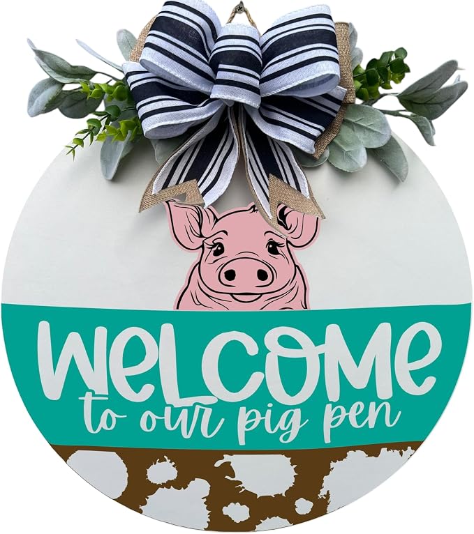 Wood front door sign Wood sign Home decor Welcome sign Sign by Unknown