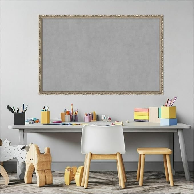 Amanti Art Silver Framed Magnetic Board 22x34 Large Vision Board - Image 5