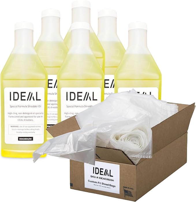 IDEAL Maintenance Bundle: AC0901H Gusseted Shredder Bags 40x14x48 Case 80 by ideal