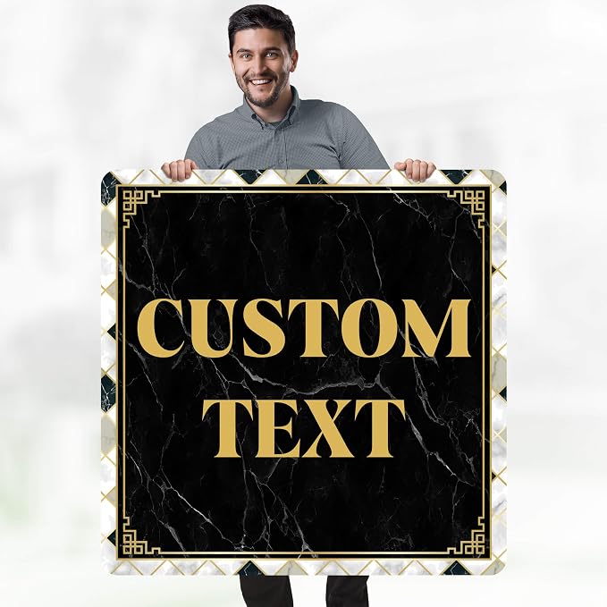 Custom Sign, Custom Street Sign, 11 Font Colors, 13 Font Styles, 4 Hole Options - Image 2