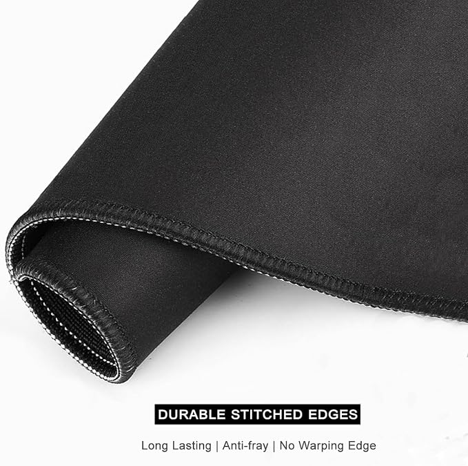 Auhoahsil Beige Mouse Pad, 12 x 10 Inch Square Mousepad, 3mm Thick Rubber Mouse - Image 6