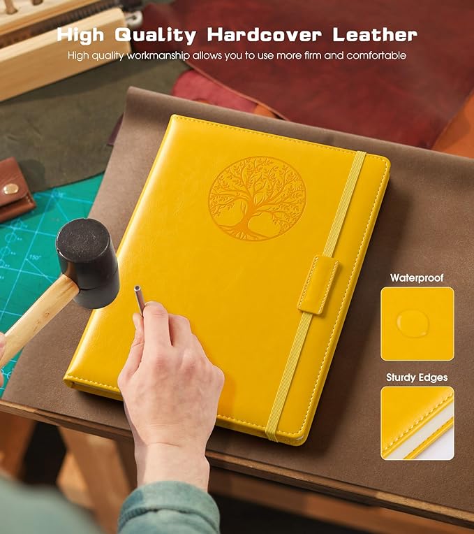 Biuwory Lined Journal Notebook for Women Men, 256 Pages B5 Large Hardcover - Image 3