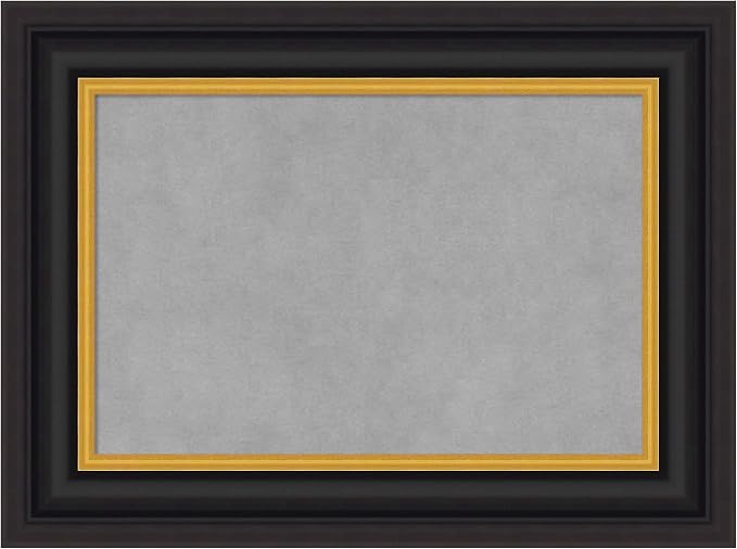 Amanti Art Black Framed Magnetic Board 18x24 Small Vision Board by AmantiArt