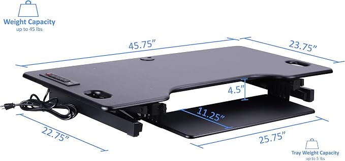 Rocelco 46" Standing Desk Converter - Image 4