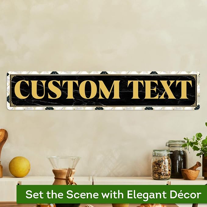 Custom Sign, Custom Street Sign, 11 Font Colors, 13 Font Styles, 4 Hole Options - Image 4