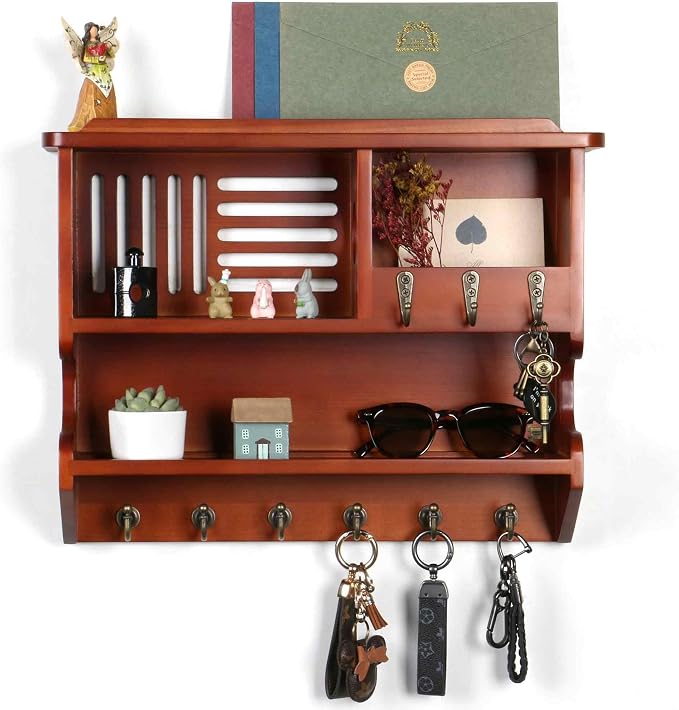 Mutsault Key Holder for Wall, Mail and Key Holder for Home Decor, Key and Mail - Image 2