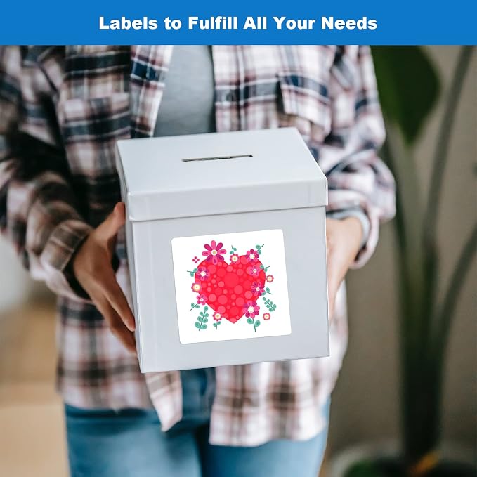 BESTEASY Sticker Labels Compatible Laser/Ink Jet Shipping Labels - Image 6
