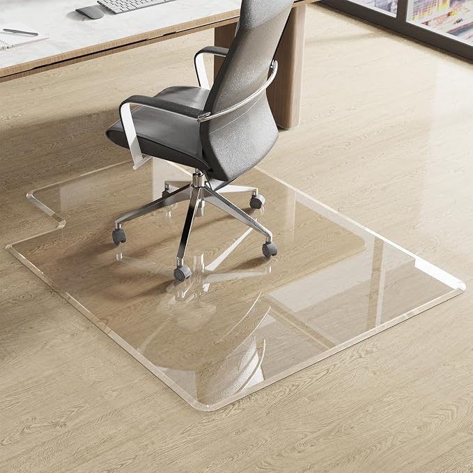 MESAILUP Beveled Edge Irregular Office Chair Mat - Image 5
