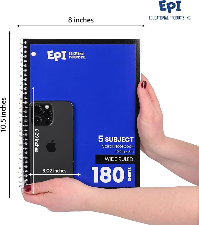 EPI Spiral Notebook | 5 Subject - Image 2