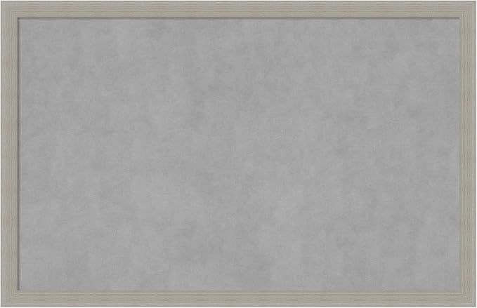 Amanti Art Grey Framed Magnetic Board 22x34 Large Vision Board by AmantiArt