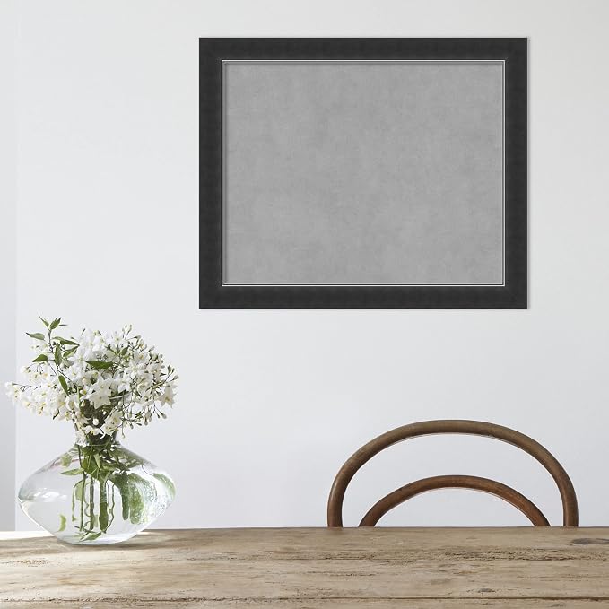 Amanti Art Black Framed Magnetic Board 19x23 Small Vision Board - Image 6