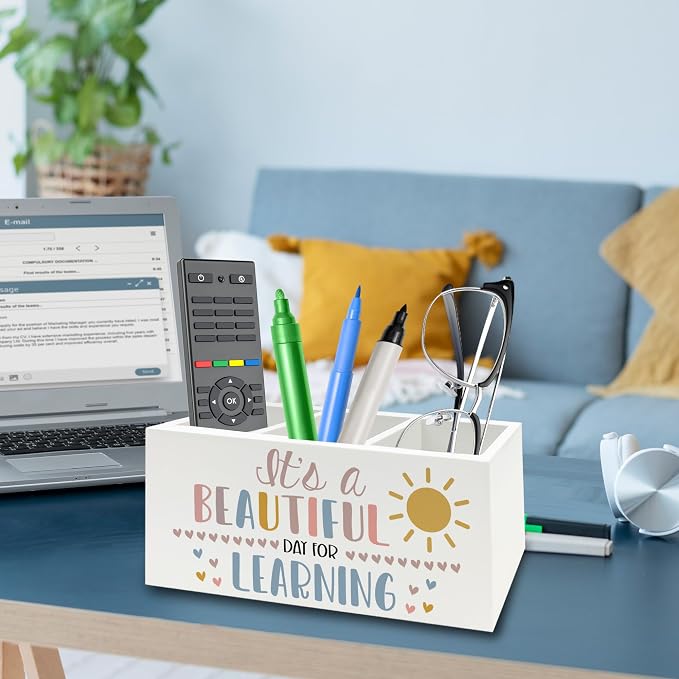QZQE Boho Classroom Pen Pencil Holder Organizer - Image 3