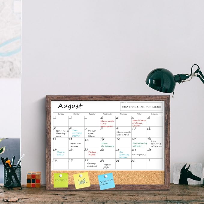 Calendar Whiteboard for Wall, 17x13 Inches White Board Calendar Dry Erase - Image 8