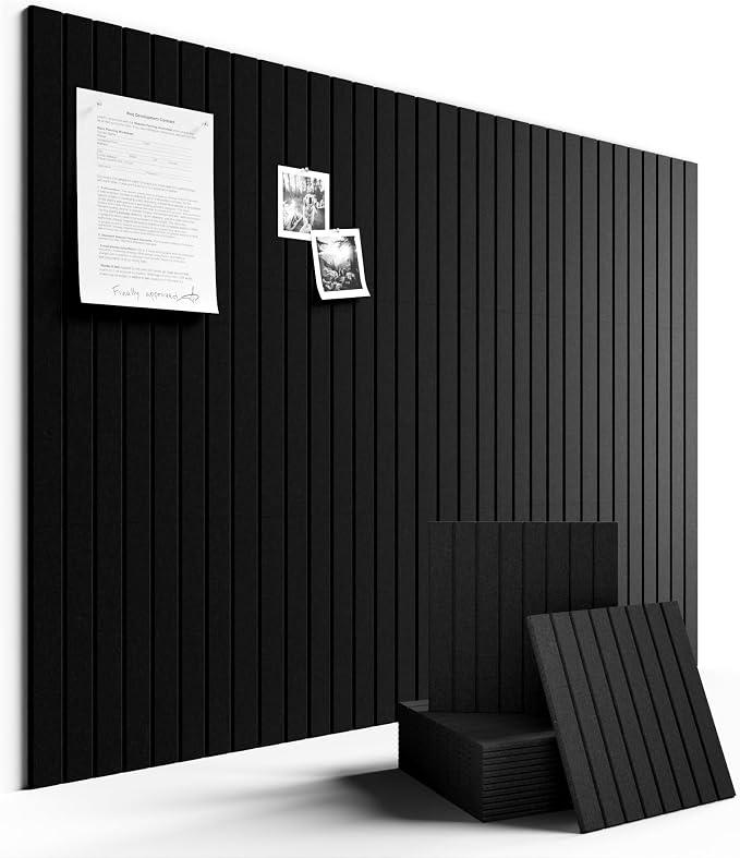 Fluxynara Large Felt Bulletin Board 48" X 36" Large Cork Board Alternative-12 by FLUXYNARA