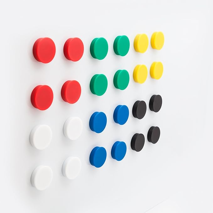 Round Fridge Magnets, Button Shaped, Small Colorful Magnetic Discs - Image 4