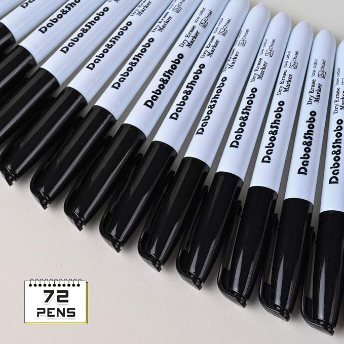 Dabo&Shobo Dry Erase Markers, （80 Count, Chisel Tip）-White Board Markers/Pens - Image 3