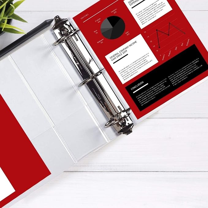 3 Ring Binder, Professional D Ring 5 Inch, Presentation Folder - Image 3