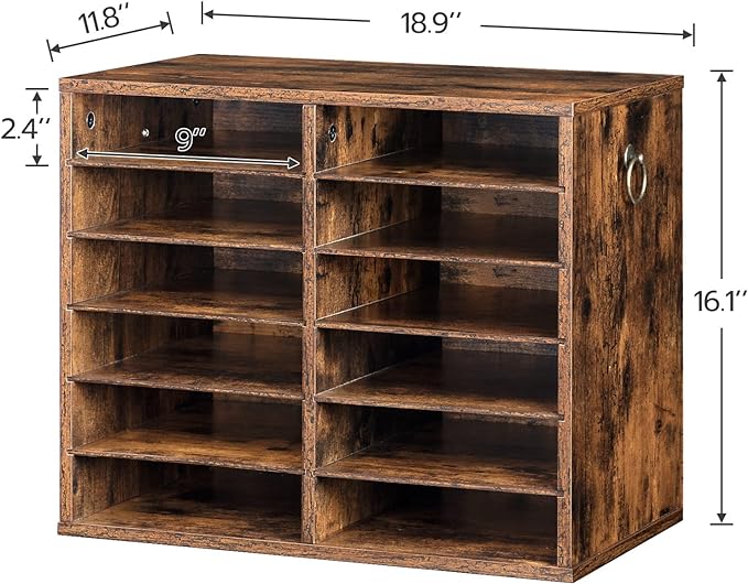 HOOBRO Literature Organizers, 12 Compartments Office Mailbox - Image 2