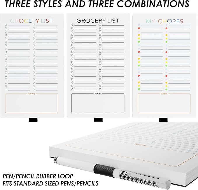SooHeeRange 3 Pack Magnetic Grocery List Pad - Image 5