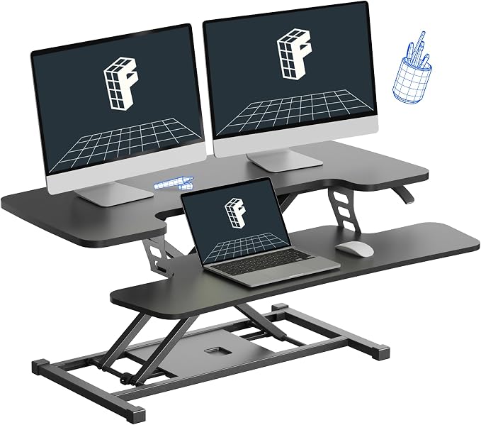 FLEXISPOT 36-inch Standing Desk Converter Height Adjustable Sit to Stand Up by FlexiSpot