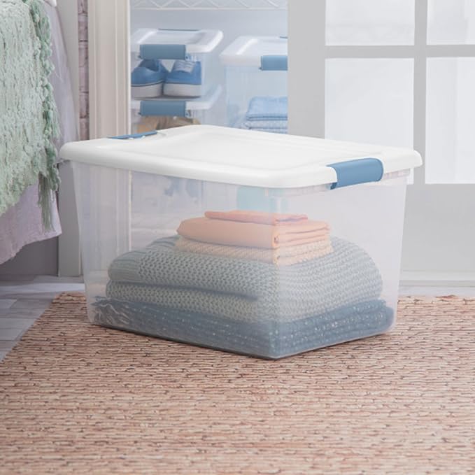 Sterilite 18-Pack Latching Box, Under Bed Storage Bins - Image 9