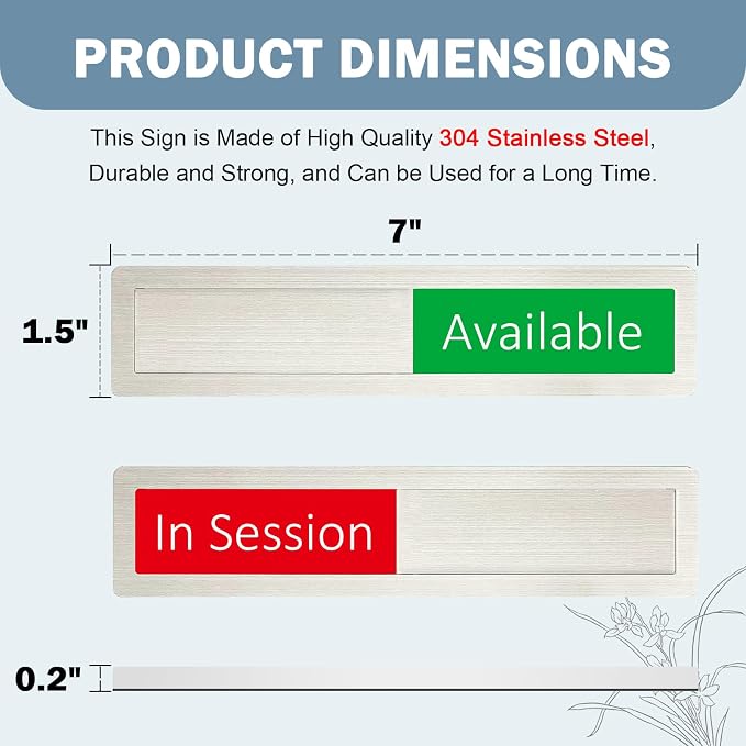 In Session or Available Sign, Vacant Occupied Indicator - Image 5