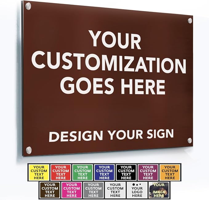 Custom Metal Signs, Personalized Aluminum, Customized Safety, Business Signs by SpeedyOrders