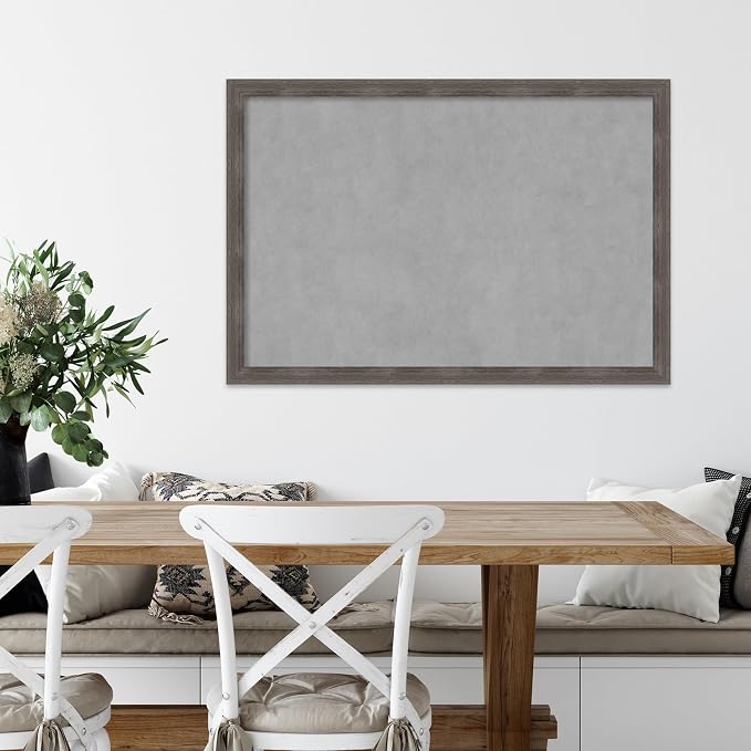 Amanti Art Grey Framed Magnetic Board 27x39 Large Vision Board - Image 5
