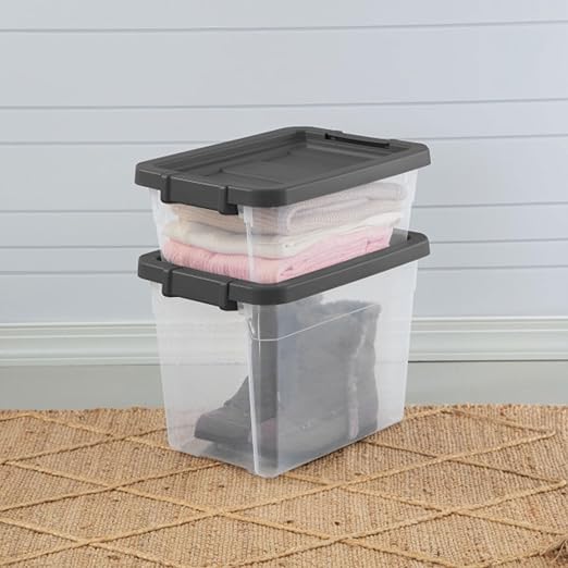 Sterilite Box Stacker Modular Clear 16QT 14723V06 - Image 8