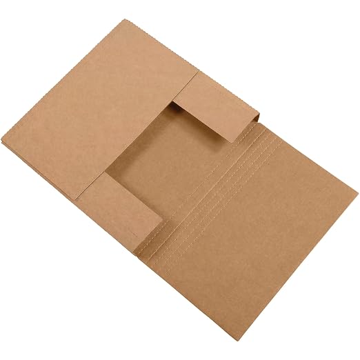 Tape Logic TLM772BFK Easy-Fold Mailers, 7 1/2" x 7 1/2" x 2" by TapeLogic