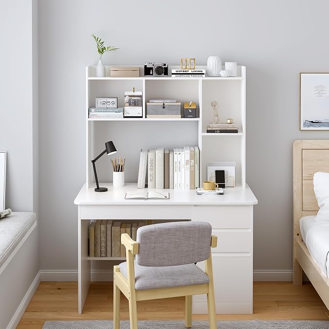 OSCHF Wooden Desktop Hutch Bookshelf - Image 6