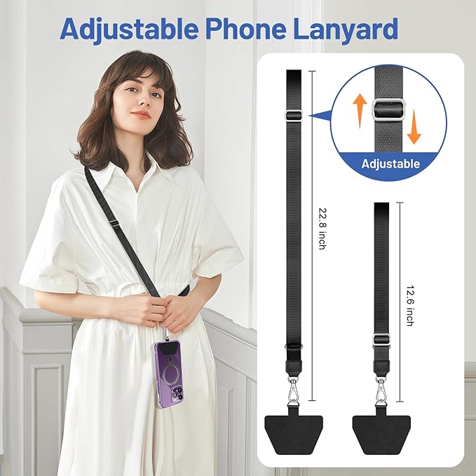 Doormoon Cell Phone Lanyard, Cellphone Lanyard Universal Adjustable Phone Neck - Image 3